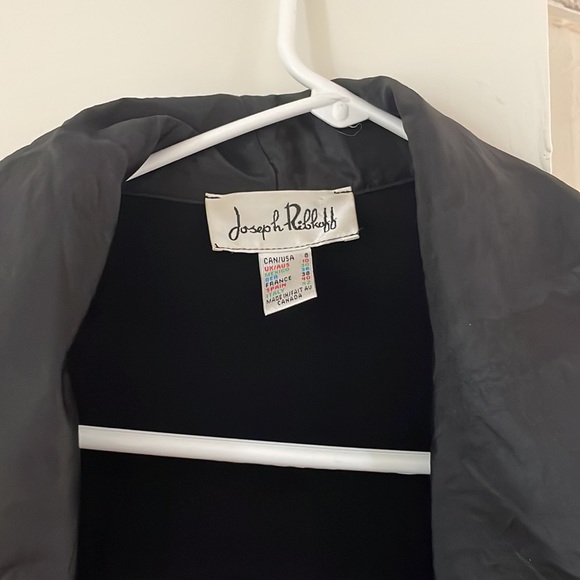 Asymmetrical Ruffle Black Cardigan - Picture 3 of 4